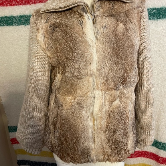 70’s real fur blend sweater - Picture 2 of 4